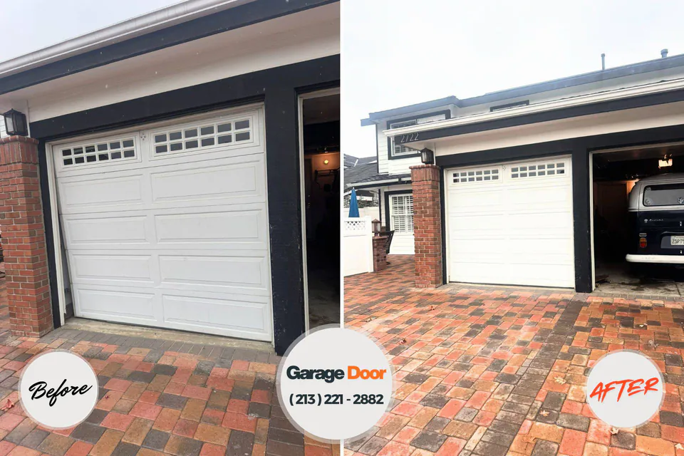 Before and after: garage door repair South Congaree, SC